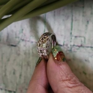 3/4 carat engagement ring and additional wedding band